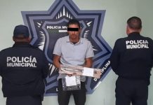 CAPTURAN EN CENTRO DE LA CIUDAD A SUJETO CON ARMA PROHIBIDA