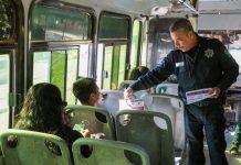 REALIZA SSPM ACCIONES PREVENTIVAS EN TRANSPORTE PÚBLICO