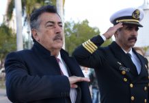 PRESIDE ALCALDE LAMARQUE CANO DESFILE CÍVICO POR EL DÍA DE LA BANDERA