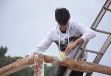 SE UNEN JÓVENES Y FAMILIAS DE PUEBLO YAQUI EN RESCATE DE CANCHA DEPORTIVA A TRAVÉS DEL PROGRAMA JUNTOS POR CAJEME