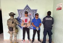 DETIENE SSPM A DOS SUJETOS CON ARMA DE FUEGO