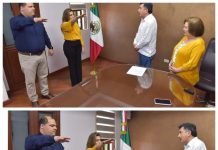 TOMA PROTESTA ALCALDE A TITULARES DE ASUNTOS DE GOBIERNO Y ADMINISTRATIVO DE SEGURIDAD PÚBLICA.
