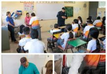 LLEVA PROGRAMAS PREVENTIVOS DE LA SSPM REVISIÓN MOCHILAS A SECUNDARIA TÉCNICA 70.