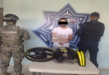 APREHENDE POLICÍA MUNICIPAL A HOMBRE POR PRESUNTA PORTACIÓN DE ARMA PROHIBIDA