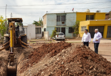 SUPERVISA ALCALDE JAVIER LAMARQUE TRABAJOS DE OBRAS A BENEFICIO DE LOS CAJEMENCES