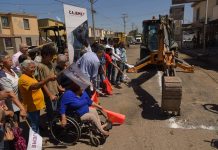 DA LAMARQUE CANO BANDERAZO A PAVIMENTACIÓN EN CALLES YAQUI Y PASEO MIRAVALLE
