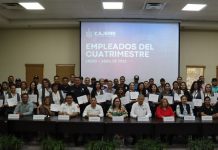 RECONOCEN POR SU DESEMPEÑO A 50 EMPLEADOS MUNICIPALES DEL CUATRIMESTRE ENERO-ABRIL