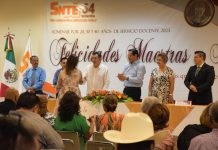 RECONOCE LAMARQUE CANO A MAESTRAS Y MAESTROS POR SU ENTREGA A LA EDUCACIÓN PÚBLICA EN CAJEME