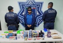 CAPTURA SSPM Y MARINA A TRES HOMBRES POR ROBOS EN CONTRA DEL SECTOR COMERCIO