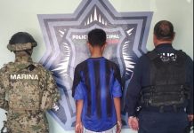 DETIENE SSPM A MENOR CON ORDEN DE APREHENSIÓN POR DELITO DE ROBO AGRAVADO CON VIOLENCIA FÍSICA Y MORAL EN PERSONAS Y ESTABLECIMIENTOS