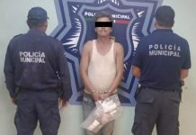 DETIENEN POLICÍAS MUNICIPALES A SUJETO POR ROBO A DOMICILIO