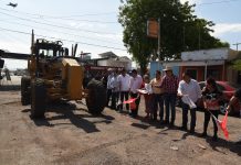 DA BANDERAZO LAMARQUE CANO A OBRA DE PAVIMENTACIÓN EN CALLE JESÚS GARCÍA