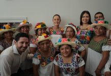 ’’Por dar buenos resultados, está arriba en las encuestas’’: Así le dan la bienvenida a Claudia Sheinbaum en Quintana Roo, entre música, bailes y porras