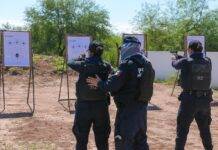 CAPACITAN A CADETES DE LA ACADEMIA DE POLICÍA MUNICIPAL EN PRÁCTICAS DE TIRO CON FUEGO REAL