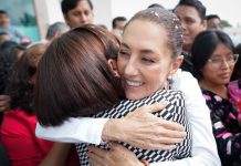 Al grito de ¡Tenemos Coordinadora! 0impatizantes le dan la bienvenida a Claudia Sheinbaum en Morelia, Michoacán