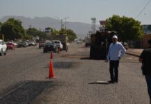 RECORRE ALCALDE OBRAS EN PROCESO DE PAVIMENTACIÓN
