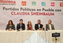 PARTIDOS EN PUEBLA FORMAN MEGA ALIANZA EN APOYO A CLAUDIA SHEINBAUM