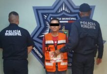CAPTURA SSPM A SUJETO CON DROGAS EN LA PRIMERO DE MAYO