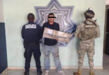 APREHENDEN AGENTES DE LA SSPM A UN HOMBRE POR PORTACIÓN DE ARMA BLANCA