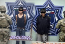 ASEGURAN SSPM Y MARINA DROGAS, ARMA DE FUEGO Y CARTUCHOS, HAY DOS JÓVENES DETENIDOS