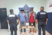 CAPTURAN A DOS POR ROBO CON VIOLENCIA A TIENDA DE CONVENIENCIA