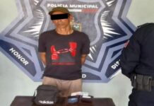 AGENTES DE LA SSPM APREHENDEN A SUJETO POR ROBO A FARMACIA