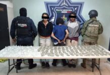 CAPTURA LA SSPM A TRES EN LA PRIMERO DE MAYO CON MARIHUANA Y CRISTAL