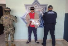 CAPTURA SSPM A HOMBRE CON ARMA BLANCA POR ROBO A ESTABLECIMIENTO COMERCIAL