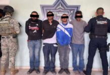 CAPTURAN SSPM A CUATROS SUJETOS Y ASEGURAN ARMAS DE FUEGO