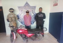 RECUPERAN MOTOCICLETA CON REPORTE DE ROBO POLICÍAS DE LA SSPM