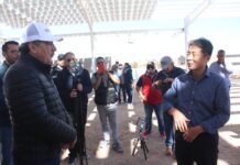 LAMARQUE CANO REALIZA RECORRIDO EN LA CONSTRUCCIÓN DE LA EMPRESA DE AUTOPARTES KYUNGSHIN