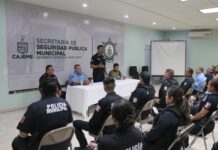 SE REÚNE CRUZ HERNÁNDEZ CON TROPA DE LA SSPM