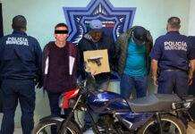 CAPTURAN ELEMENTOS DE LA SSPM A TRES SUJETOS POR PORTACIÓN DE ARMA DE FUEGO