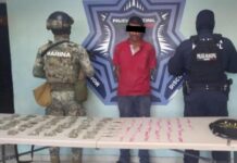 CAPTURA SSPM Y MARINA A HOMBRE CON DOSIS DE CRISTAL Y MARIHUANA