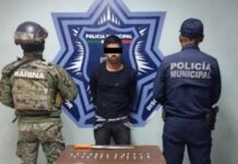 CAPTURA SSPM A SUJETO CON MACHETE Y DROGAS EN LA REAL DEL NORTE