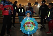 SALEN CAJEMENSES EN BICICLETA A CELEBRAR EL DÍA MUNDIAL DEL AGUA