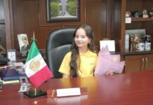 PAULA DANITZA ASUME POR UN DÍA EL CARGO DE JEFA DE LA SSPM