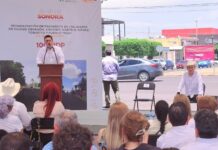 ENTREGAN ALCALDE Y GOBERNADOR OBRAS DE PAVIMENTACIÓN EN CAJEME