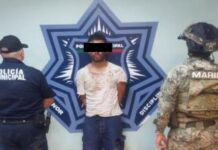 CAPTURA SSPM DE CAJEME A SUJETO POR AGRESIÓN EN CONTRA DE FUNCIONARIOS PÚBLICOS, ADEMÁS SE LE LOCALIZARON DROGAS