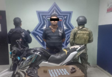 CAPTURA SSPM A HOMBRE CON ARMA DE FUEGO Y DROGAS