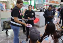 TRABAJA SSPM Y PREVENCIÓN DEL DELITO DEL ESTADO EN VOLANTEO INFORMATIVO