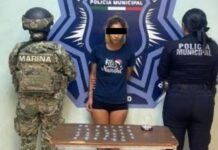 CAPTURA SSPM A FÉMINA CON DROGA EN LA PRIMERO DE MAYO