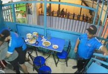 Mujer se atraganta mientras comía en un restaurante; un empleado logró salvarle la vida tras momentos de angustia.