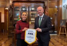 TODO VA A SALIR MARAVILLOSO; LA INAUGURACIÓN DEL MUNDIAL DE FUTBOL SERÁ HISTÓRICA: PRESIDENTA CLAUDIA SHEINBAUM TRAS REUNIÓN CON PRESIDENTE DE LA FIFA, GIANNI INFANTINO