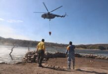 MANTIENE CEPC COMBATE INTENSIVO CONTRA INCENDIO FORESTAL EN TARACHI