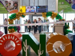 aterrizó el vuelo inaugural de Mexicana de Aviación en la ruta directa AIFA–Hermosillo.