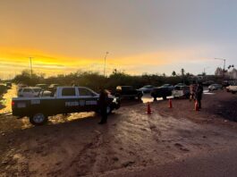 Policía Estatal brinda apoyo a la ciudadanía durante las lluvias en municipios de Sonora