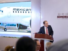 Gobernador Durazo trae a Sonora nueva ruta de Mexicana con respaldo de presidenta Sheinbaum