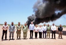 FGR lleva a cabo evento de incineración de más de una tonelada de narcóticos en Sonora