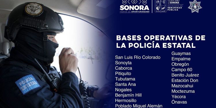 POLICÍA ESTATAL DE SEGURIDAD PÚBLICA REFUERZA PRESENCIA EN MUNICIPIOS DE SONORA